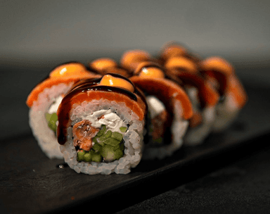 Гриль лосось рол